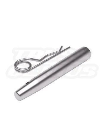 EVT290A CPCP coupler pin and cotter pin set shown from angled view for 290 mm truss connections