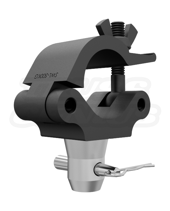 Black Coupler Clamp 2Inch Heavy Duty ProClamp with Half Coupler