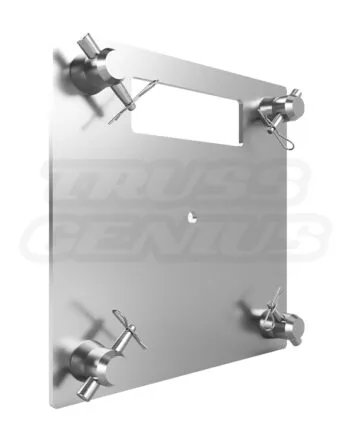12‑inch aluminum base plate with handle for 290 mm square truss — EVT290S‑ABP12
