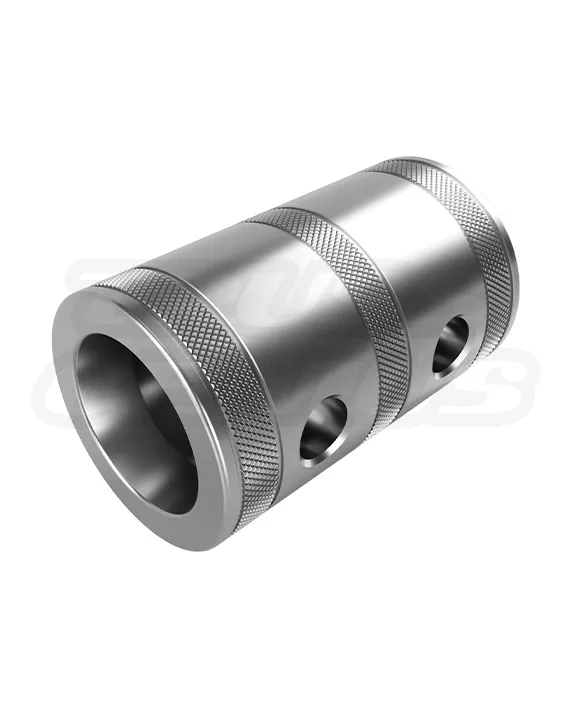 EVT50A‑S082 aluminum female truss spacer, 82 mm (3.2 in) length for 50 mm (2 in) tubing