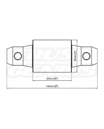 EVT290A‑CS60 technical drawing showing a 60 mm (2.36