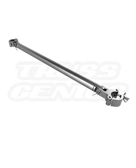 EVT290A‑TCB aluminum corner brace with 180‑degree swivel clamps for 290 mm and F34 truss systems