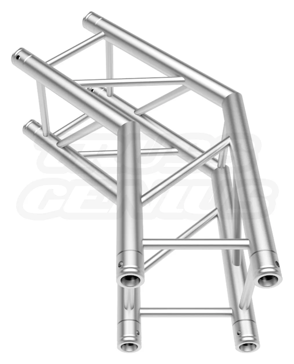 EVT290S‑135DA — 135 degree fixed‑angle aluminum corner for F34 square‑truss systems