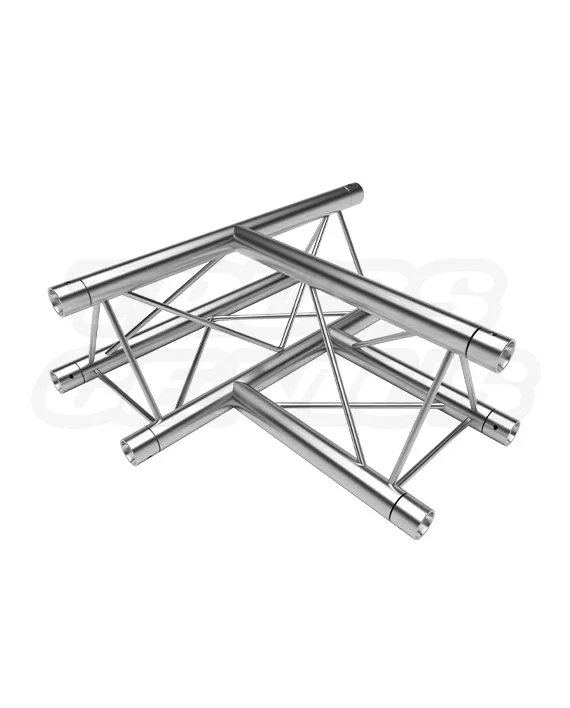EVT220T-3WHTD 3-Way Horizontal T-Junction Apex-Down or Up Aluminum Triangular Truss, versatile and durable truss connector