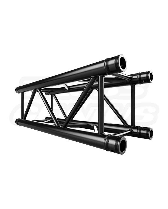 EVT290S-0875 Black 2.87-Foot Matte Black Truss Straight Section - Durable Medium-Duty Aluminum Truss, TUV-Certified