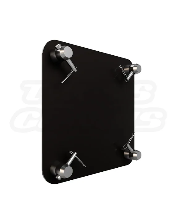 EVT290S-BBP12 Evolve Truss 12-Inch Matte Black Aluminum Base Plate for Square Truss, stylish and durable truss foundation