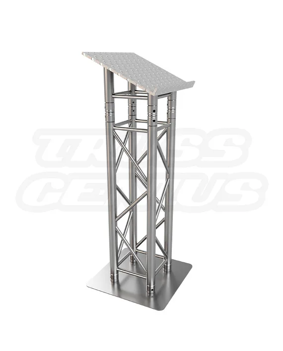 Acrylic Church Podium Pulpit with Aluminum Truss, elegant and sturdy lectern for debates and conferences