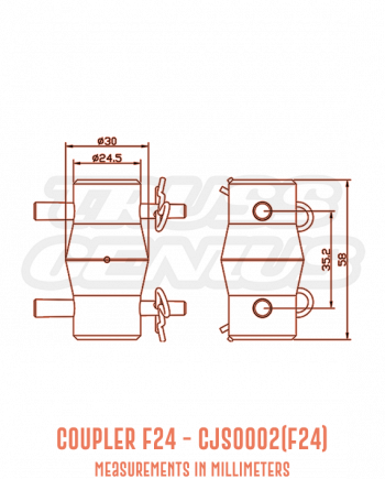 Coupler F24 CJS0002(F24) Detailed Drawing