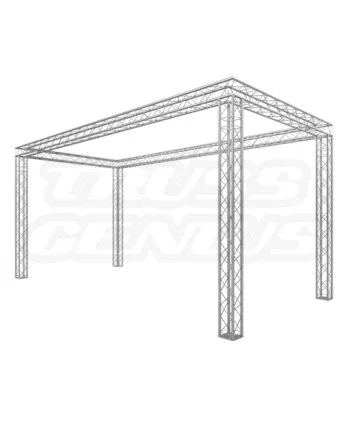 10x20 Trade Show Exhibit Display Booth EVT290I Bodega, sleek and functional display solution