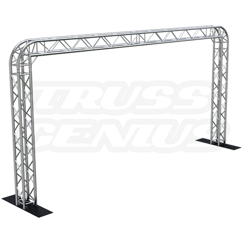 Goal Post F34 Square Truss System with Rounded Corners 10x20