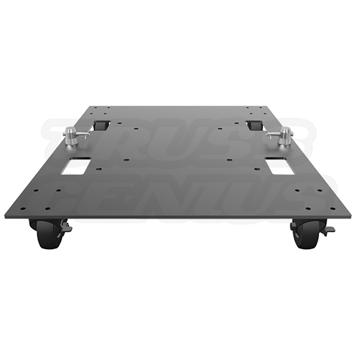 Base Plate 24x30WC - Global Truss Steel Base with Casters and Handles