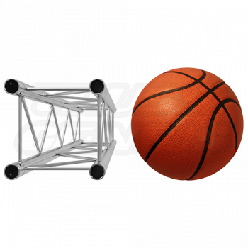 F24 Square Truss Relative Size Compared To A Basketball