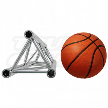 F33 Triangular Truss Relative Size Compared To A Basketball