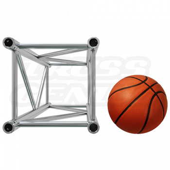 F44P Square Truss Relative Size Compared To A Basketball
