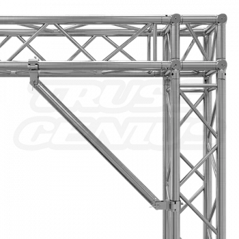 EVT290A‑TCB installed corner brace reinforcing 90 degree truss junction