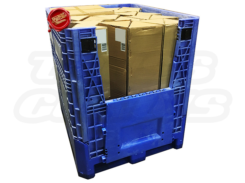 10x10 Truss Trade Show Booth Complete Kit With Collapsible Container Opened Lid