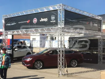 20' x 20' Truss Trade Show Booth with Double Tier