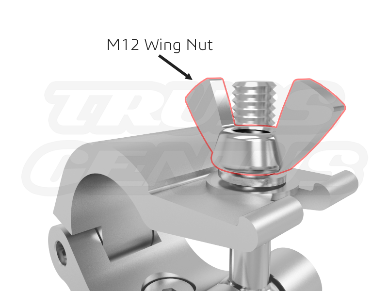 M12 Wing Nut for 50mm Truss Clamps