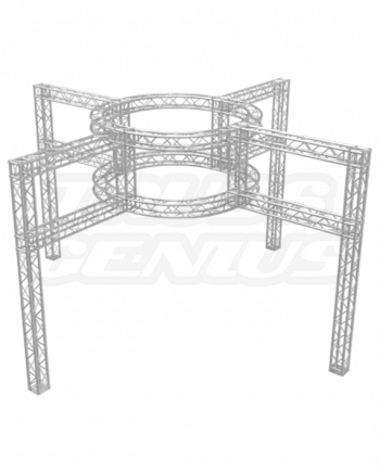 20x20 Truss Trade Show Booth Dual Tier Circular Design