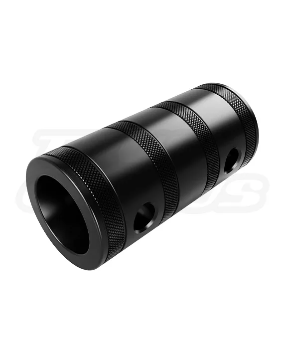 EVT50A‑S105 female truss spacer shown horizontally and vertically with connector end visible