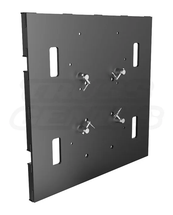 EVT290S-BBPHC30 - Sturdy Black Aluminum Base Plate for Trussing, with Integrated Handle and Cable Management Cutouts