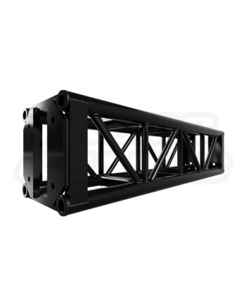 EVT12S-4FT Black 4-Foot / 12-Inch End Plated Truss Straight Section in Matte Black - Durable and Stylish Truss Component