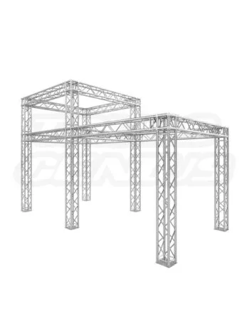 10x20 Trade Show Exhibit Display Booth EVT290S-Button - Front View