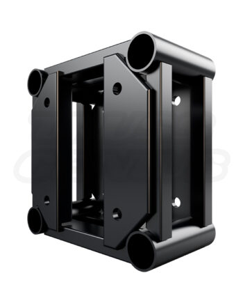 EVT12S-6IN 6″ Black Truss Spacer Plate – 12″ x 12″ Square Aluminum End-Plate Spacer