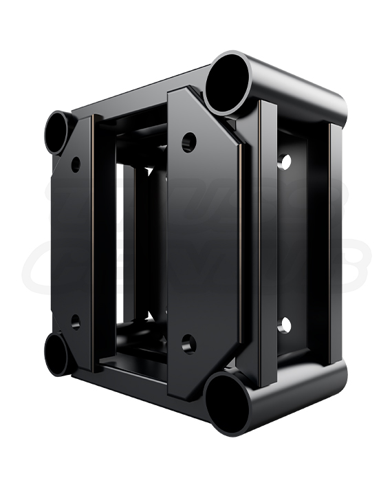 EVT12S-6IN 6″ Black Truss Spacer Plate – 12″ x 12″ Square Aluminum End-Plate Spacer
