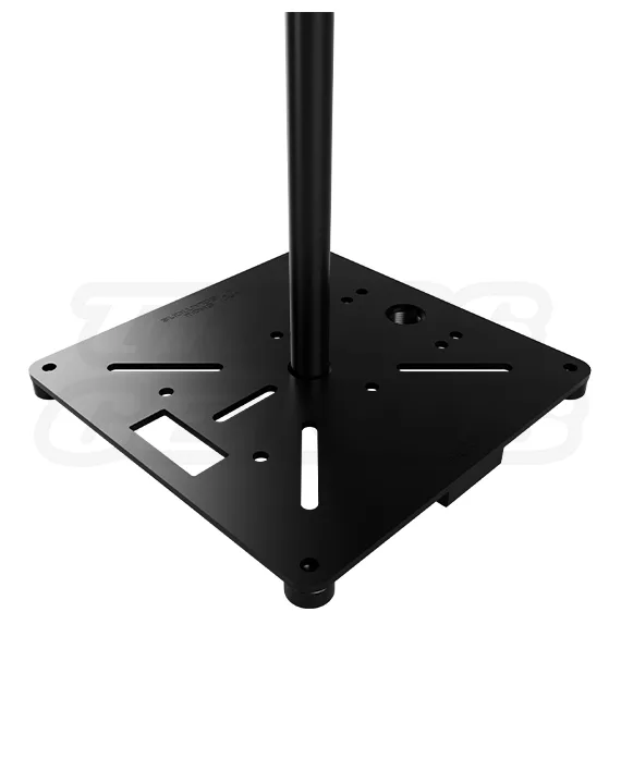 Heavy-duty 20×20 in steel base plate for bolt truss 12-inch plate with precision-cut elongated bolt slots and anchor points