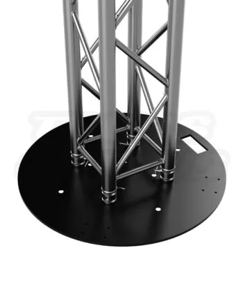 30-Inch Round Steel Truss Base Plate for Bolt Truss