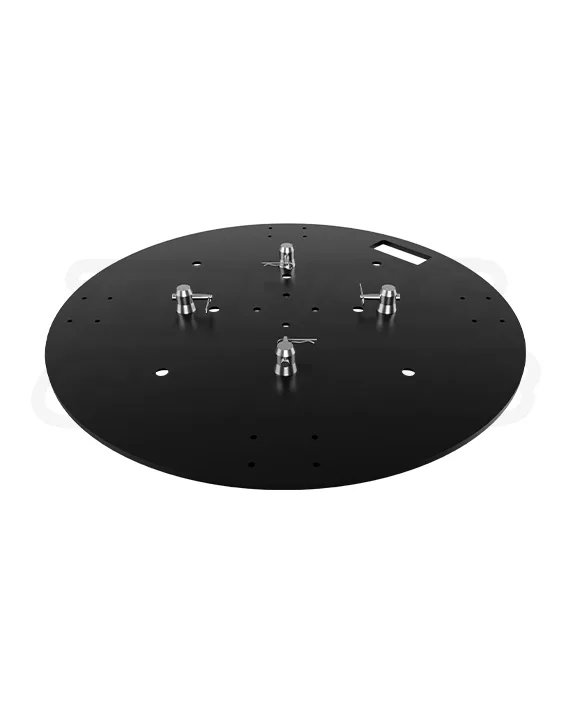 Round Steel Base Plate for Square Truss with Handle