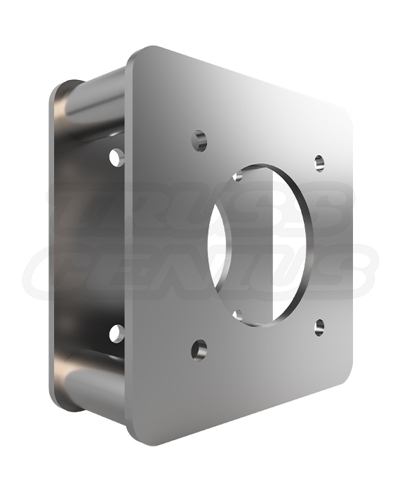 EVT12S-5IN 5″ Truss Spacer Plate – 12″ x 12″ Square Aluminum End-Plate Spacer