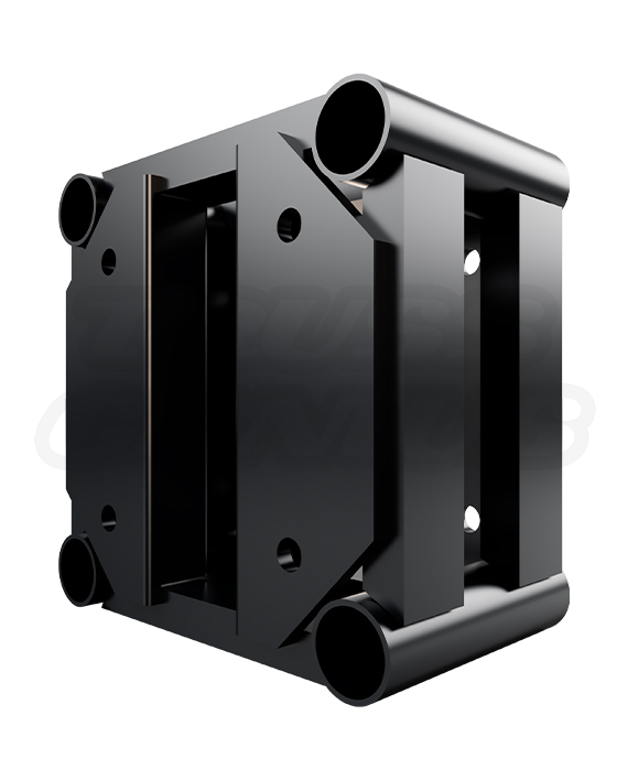 EVT12S-7IN 7″ Black Truss Spacer Plate – 12″ x 12″ Square Aluminum End-Plate Spacer