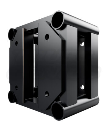EVT12S-8IN 8″ Black Truss Spacer Plate – 12″ x 12″ Square Aluminum End-Plate Spacer