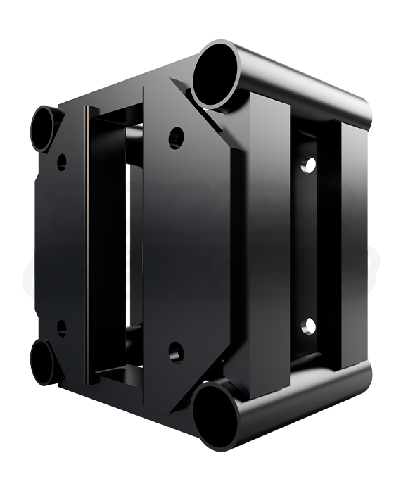 EVT12S-8IN 8″ Black Truss Spacer Plate – 12″ x 12″ Square Aluminum End-Plate Spacer