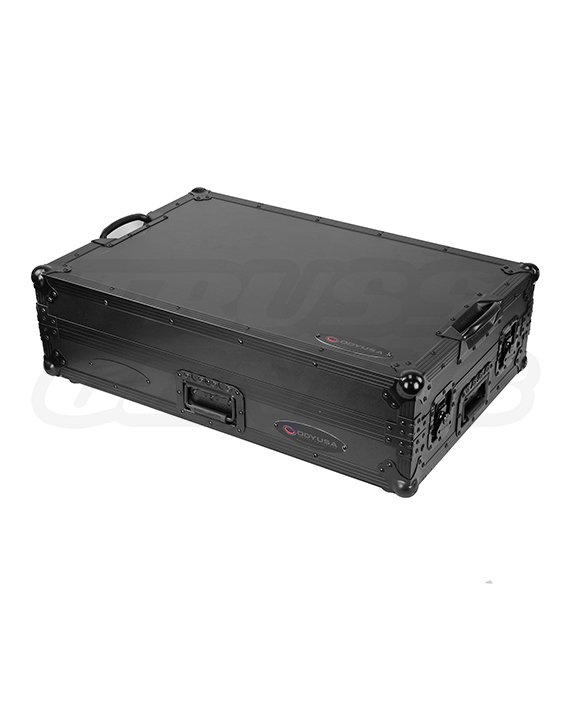 Odyssey Black Label flight case for Pioneer DDJ‑FLX10 with reinforced corners and side handles.